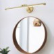 Bedroom Living Room Nordic LED Mirror Front Light Brass Acrylic Wall Lamp