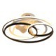 Designer Ceiling Fan With Circle Rings For Living Room Bedroom Modern Led Ceiling Light