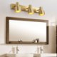 Brass Sconce Light Bedroom Living Room Nordic LED Mirror Front Light