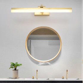 Rectangle Brass Wall Lamp Bedroom Living Room Nordic LED Mirror Front Light