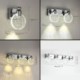 Nordic LED Wall Light Round Pie Lamp Hallway Living Room Light Crystal Bubble Wall Sconce