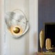 Shell Shape Sconce Bedside Hallway Lighting Modern LED Wall Light Marble Texture Wall Lamp