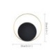 Black Circular Wall Sconce Creative Lamp Bedside Hallway Lighting Modern Style Wall Light