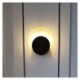 Black Circular Wall Sconce Creative Lamp Bedside Hallway Lighting Modern Style Wall Light