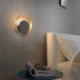 Black Circular Wall Sconce Creative Lamp Bedside Hallway Lighting Modern Style Wall Light