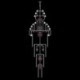 Luxury Long Pendant Villa Living Room Retro Crystal Empire Chandelier