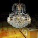 Classic Gold Color Pendant Light Living Room Bedroom Graceful Crystal Chandelier