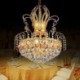 Elegant Crystal Pendant Light Creative Dining Room Hotel Modern Crystal Empire Chandelier