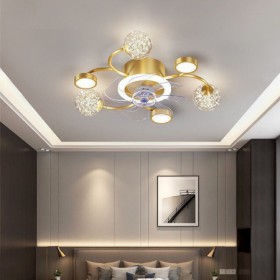 LED Fan Ceiling Light Creative LED Ceiling Chandelier For Living Room