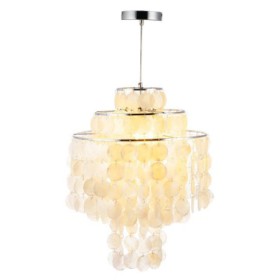 Chandelier Shell Pendant Chrome Craft Bedroom Living Room Dining Room Kitchen Lighting Modern Simple Style