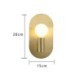 Unique Single Head Sconce Bedroom Living Room Nordic Brass Wall Lamp