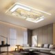 LED Rectangular Ceiling Fan Light Fixtures For Living Room Bedroom