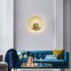 Sconce Light Bedroom Living Room Nordic LED Brass Wall Lamp Hollow out Round Shape