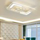 LED Rectangular Ceiling Fan Light Fixtures For Living Room Bedroom