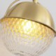 Bedroom Living Room Nordic Brass Wall Lamp Round Sconce Light