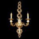 Luxurious Petal Wall Sconce Jade Decoration Lamp Bedside Hallway Lighting European Wall Lamp