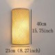 Creative Bedside Wall Sconce Stairs Hallway Rural Lighting Semi-cylindrical Bamboo Wall Light