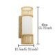 Creative Round Wall Sconce Bedside Stairs Hallway Lighting Vertical Bamboo Wall Light