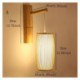 Retro Wall Light Living Room Bedroom Hallway Lighting Woven Bamboo Wall Sconce