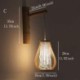 Retro Wall Light Living Room Bedroom Hallway Lighting Woven Bamboo Wall Sconce