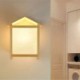 Creative House Wooden Sconce Bedside Hallway Lighting Modern Simple Wall Light