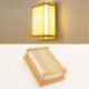 LED Wall Sconce Creative Wooden Wall Light Bedside Hallway Decorative Lighting Fence Design