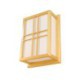 Creative Rectangle Wall Light Bedside Hallway Lighting Wooden LED Wall Sconce