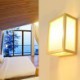 Hotel Room Lighting Simple Rectangle Wall Sconce Creative Wooden Wall Light