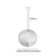 For Dinning Room Living Room Modern Round Ball Chandelier Basswood Pendant Lamp