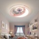 Creativity LED Moon Ceiling Fan Light For Living Room Bedroom