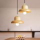 Hat Hanging Light For Living Room Bedroom Wood Pendant Light