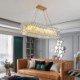 Luxury Glass Pendant Light Chandelier European Style For Villa Restaurant Living Room