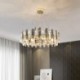 Luxury European Style Glass Chandelier Pendant Light For Villa Restaurant Living Bedroom