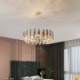 Luxury European Style Glass Chandelier Pendant Light For Villa Restaurant Living Bedroom