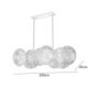 Home Deco Lighting Modern Spark Disc Chandelier Firework Glass Pendant Lamp