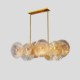 Home Deco Lighting Modern Spark Disc Chandelier Firework Glass Pendant Lamp