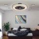 LED Round Ceiling Lamp with Fan for Bedroom, Living Room, and Dining Room