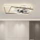 For Bedroom Dining Room, Modern Decorative LED Ceiling Fan Lamp With Remote Control