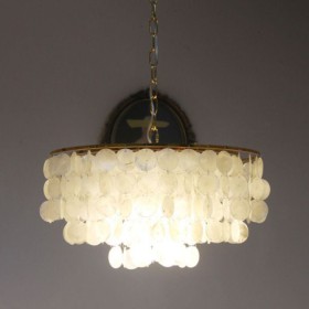 Pendant Light With European Seashells For Dining Room And Living Room