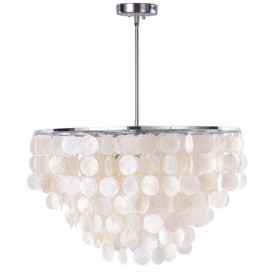 Contemporary Hanging Light For Dining Room Living Room European Seashell Pendant Light
