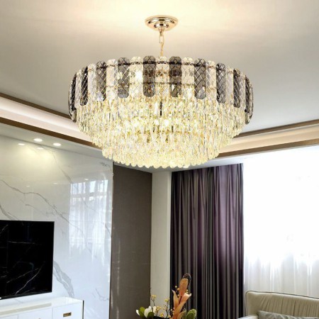 Crystal Ceiling Light For Living Room Hotel Lobby Luxury European Pendant Light