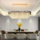 Luxury Oval Ceiling Light with European Crystals for Villa Hotel Living Room
