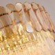 Crystal Gold Ceiling Light Luxury Pendant Light For Living Room Hotel Lobby