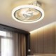 Modern LED Ceiling Fan Light With Remote Control For Bedroom Living Room Ventilador Lighting