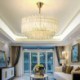 Pendant Light With Crystal Round Coral For Living Room Dining Room