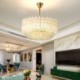 Pendant Light With Crystal Round Coral For Living Room Dining Room