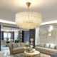 Pendant Light With Crystal Round Coral For Living Room Dining Room