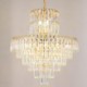 Elegant Crystal Round Pendant Lighting Fixture for Living Room Hotel