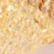 For Living Room Hotel Modern Crystal Pendant Light Round Ceiling Lighting Fixture