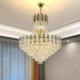 6/9 Light Modern Crystal Pendant Light Round Ceiling Lighting Fixture for Hotel